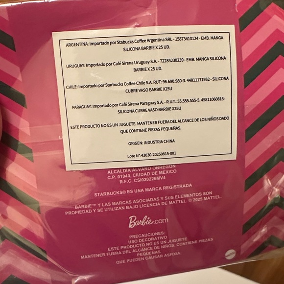 Starbucks Barbie Pink coffee cup sleeve - Picture 2 of 2